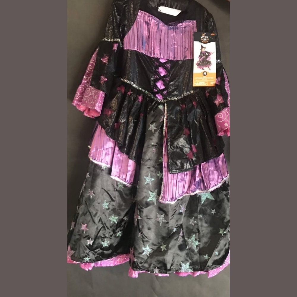Deluxe Witch Costume with Star Pattern MISSING HAT